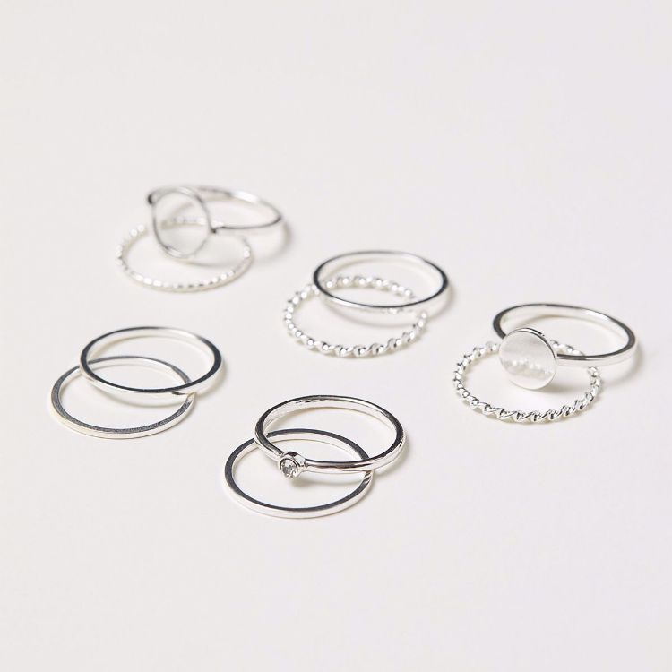 Picture of 10-Pack Silver Rings